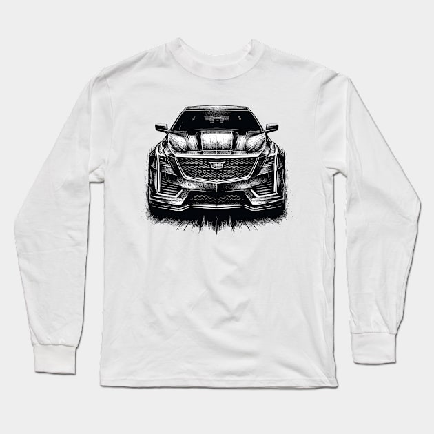 Cadillac CT6 Long Sleeve T-Shirt by Vehicles-Art